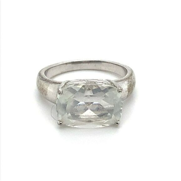 Designer Lenox Sterling Silver & Cubic Zirconia Size 9 Ring! 154 - Picture 1 of 8